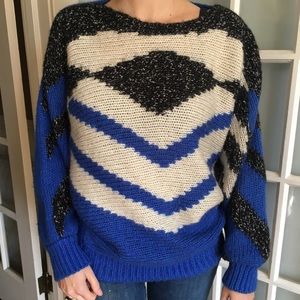 80’s diamond pattern sweater by Adolpho